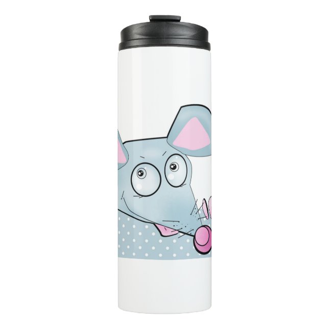 Funny rat, rat, Christmas Thermal Tumbler (Front)