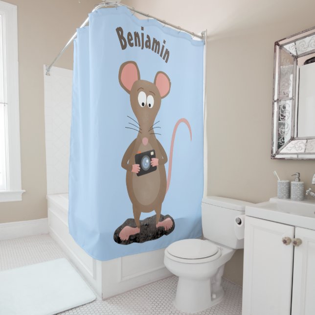 Funny rat with camera cartoon illustration (In Situ)