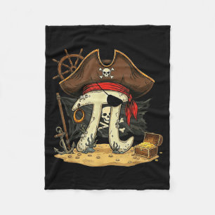 Funny rate pirate piday 314 math teacher science fleece blanket