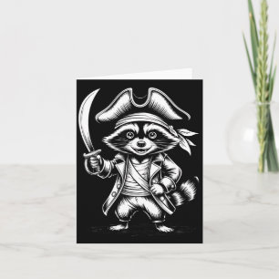 Funny Rate Raccoon  Card