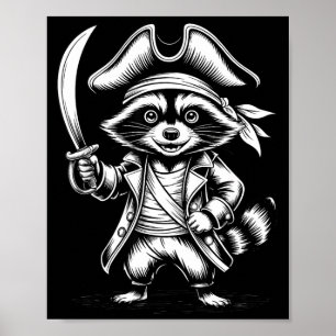 Funny Rate Raccoon  Poster