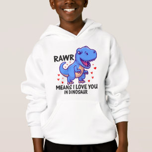 Funny Rawr Mean i Love You Valentines Day Boys