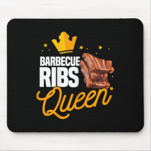 Funny Rbecue Ribs Queen Bbq Meat Season Matching F Mouse Pad