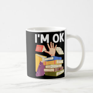 Funny read book reading nerd librarian teacher coffee mug