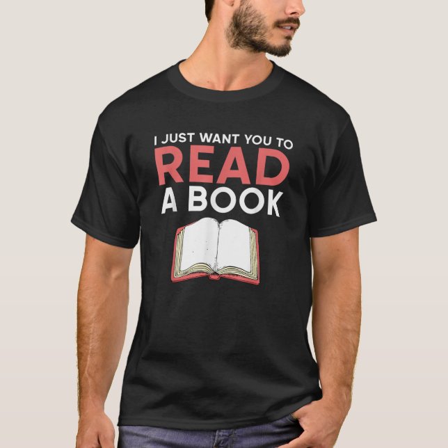 Funny Reader Gift Idea Books Reading T-Shirt (Front)