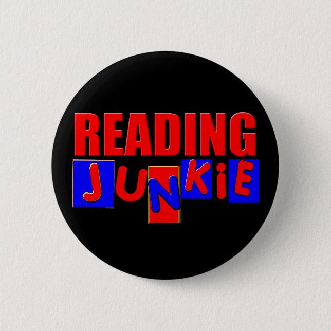 funny reading 2 inch round button (Front)
