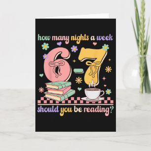 Funny Reading 67 Teacher Six Seven Reading 6 7 Boo Card