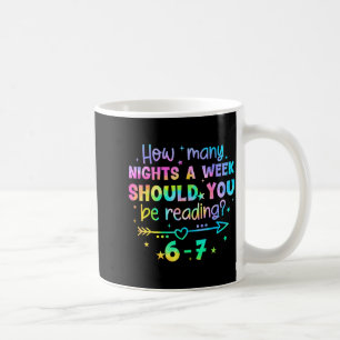 Funny Reading 67 Teacher Six Seven Reading 6 7 Boo Coffee Mug