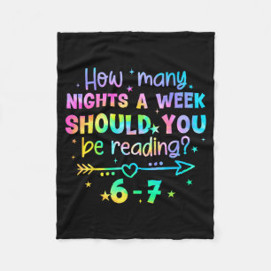 Funny Reading 67 Teacher Six Seven Reading 6 7 Boo Fleece Blanket