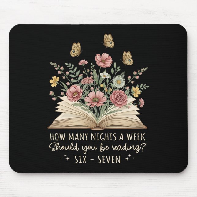 Funny Reading 67 Teacher Six Seven Reading 6 7 Boo Mouse Pad (Front)