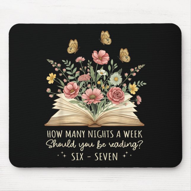 Funny Reading 67 Teacher Six Seven Reading 6 7 Boo Mouse Pad (Front)