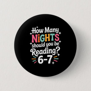 Funny Reading 6 7 Six Seven Meme Englieacher Book  2 Inch Round Button