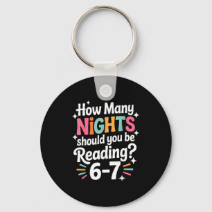 Funny Reading 6 7 Six Seven Meme Englieacher Book  Keychain