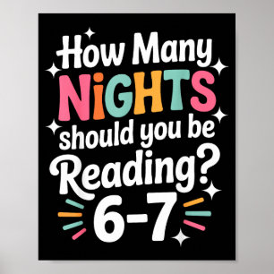 Funny Reading 6 7 Six Seven Meme Englieacher Book  Poster