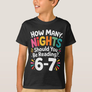 Funny Reading 6 7 Six Seven Meme Englieacher Book  T-Shirt