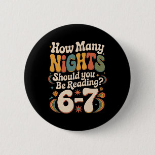 Funny Reading 6 7 Six Seven Meme English Teacher B 2 Inch Round Button