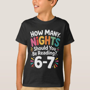 Funny Reading 6 7 Six Seven Meme English Teacher B T-Shirt