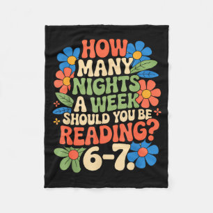 Funny Reading Book Teacher 67 Six Seven Meme Fleece Blanket
