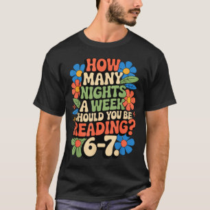 Funny Reading Book Teacher 67 Six Seven Meme  T-Shirt