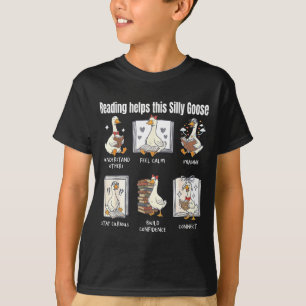 Funny reading helps this silly goose librarian T-Shirt