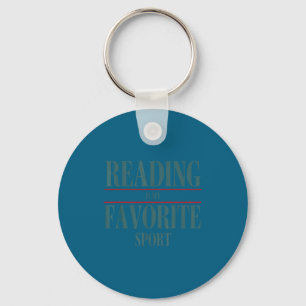 Funny Reading Is My Favorite Srt Book Lover Quote  Keychain