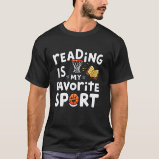 Funny Reading Is My Favourite Sport Basketball And T-Shirt