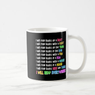 Funny reading lover will read book everywhere coffee mug