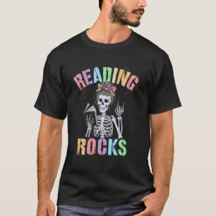 Funny READING ROCKS Kindergarten Teacher Read Acro T-Shirt