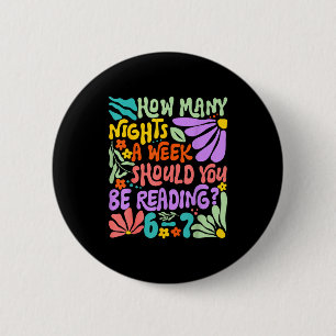 Funny Reading Six Seven Meme Book Lover 67 Teacher 2 Inch Round Button