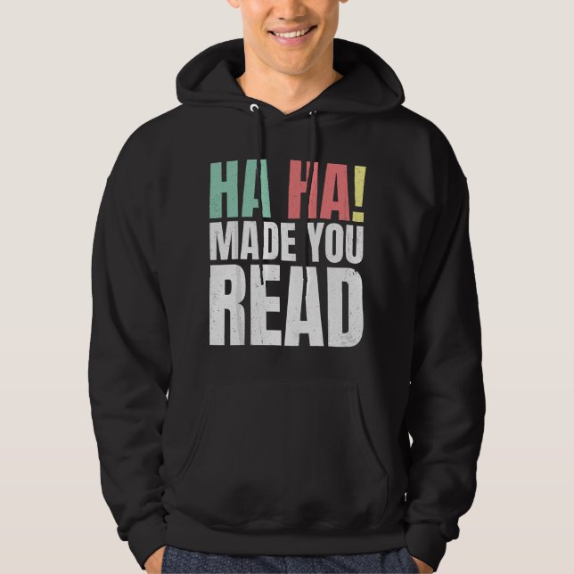 Funny Reading Teacher  Hoodie (Front)
