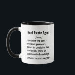 Funny Real Estate Agent Definition gifts men women Mug<br><div class="desc">Unique Gift Ideas for Real Estate Agent: Explore a variety of thoughtful gifts for Real Estate Agent, suitable for both men and women. From funny and practical gift ideas to items that celebrate their passion for wildlife, these selections honour the dedication and expertise of those in Real Estate Agent roles....</div>