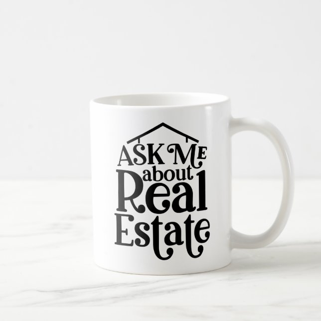 Funny Real Estate Agent Gift House Broker Realtor  Coffee Mug (Right)