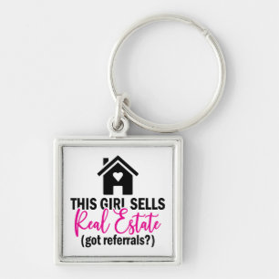 Funny Real Estate Agent Home Broker Realtor Keychain
