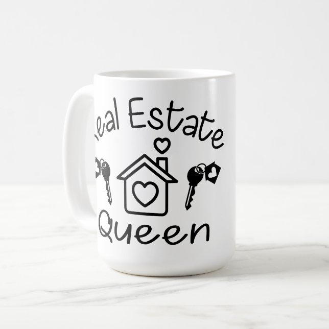 Funny Real Estate Agent House Broker Realtor Coffee Mug (Front Left)