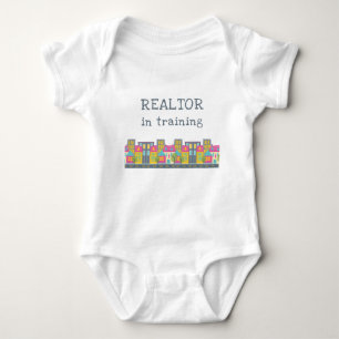 Funny Real Estate Agent Pregnancy Gift Baby Bodysuit