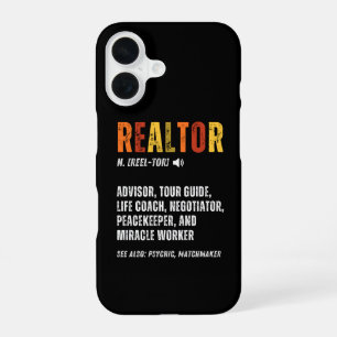 Funny Real Estate Broker Realtor  iPhone 16 Case