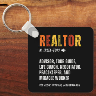 Funny Real Estate Broker Realtor  Keychain