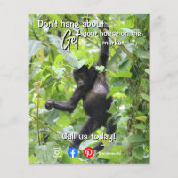 funny real estate Don't hang about Postcard