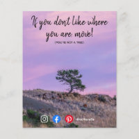 funny real estate postcard move you're not a tree