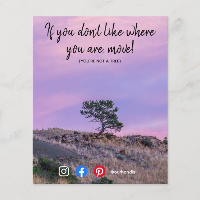 funny real estate postcard you're not a tree flyer (Front)