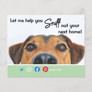funny real estate sniff out your next home dog fly flyer