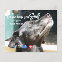 funny real estate sniff out your next home dog