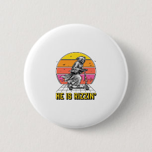Funny Reaper Scooter Vintage Sunset Shirt Design_1 2 Inch Round Button