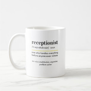 Funny Receptionist Definition Gift Coffee Mug
