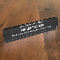 Funny Receptionist Office