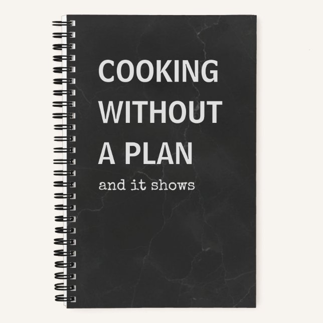 Funny Recipe Book | Cooking Without a Plan (Front)