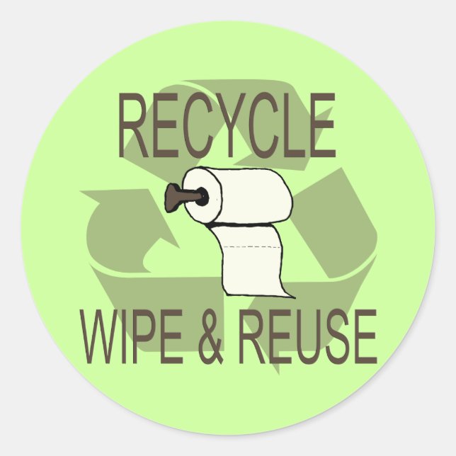 Funny Recycle Stickers (Front)