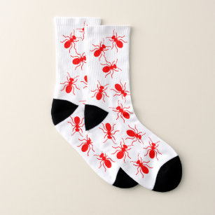 Funny Red Ants All-Over-Print Socks