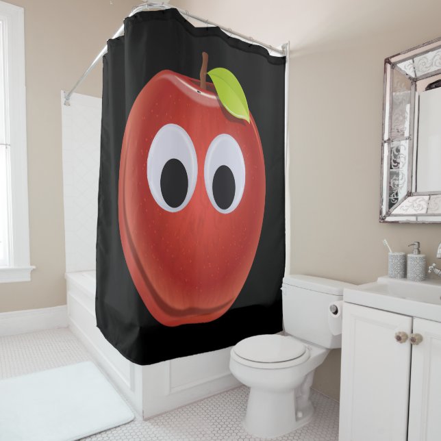 Funny Red Apple with Googly Eyes  (In Situ)