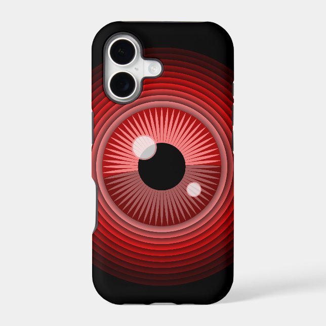 Funny Red Black Evil Devil Eye Magic Art (Back)